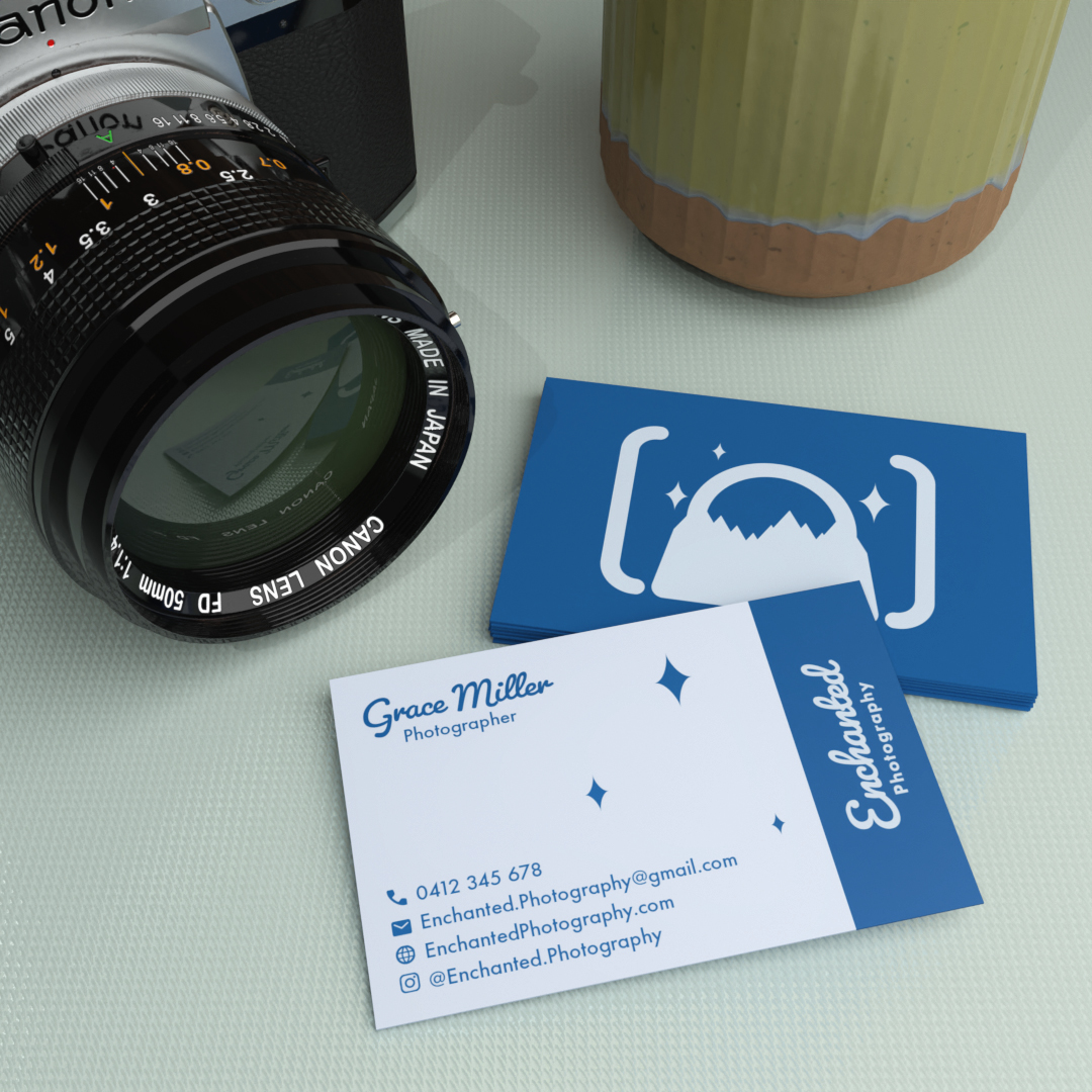 Enchanged Photography Business Card Mockup